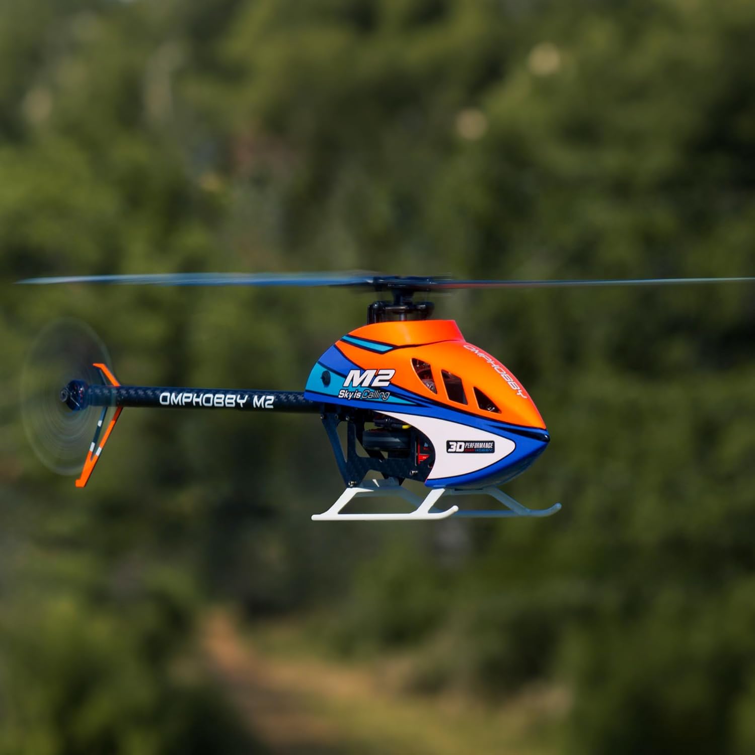 OMPHOBBY M2 V3 PRO RC Helicopter for Adults, Support APP Tuning & Telemetry, 6CH 3D Brushless Direct Drive, Lightweight 320g, OFS3 Flight Control, 200-Class Mini Helicopter for Outdoor Orange PNP