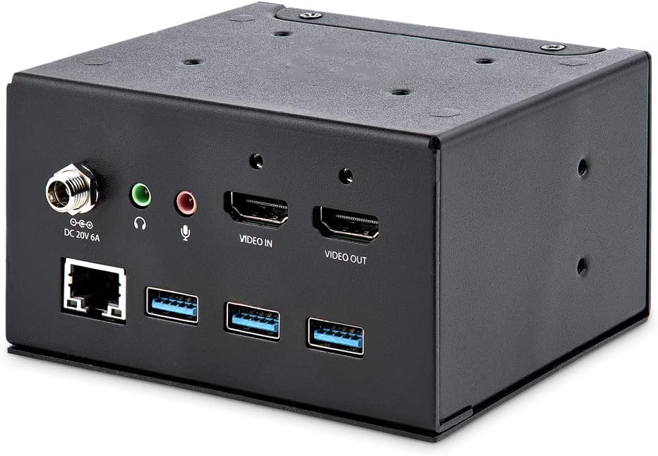 StarTech.com 4K USB-C or USB-A Docking Station Module for Conference Table Connectivity Box - 4K HDMI - 60W USB-C Power Delivery, 4X USB, RJ45 (MOD4DOCKACPD)