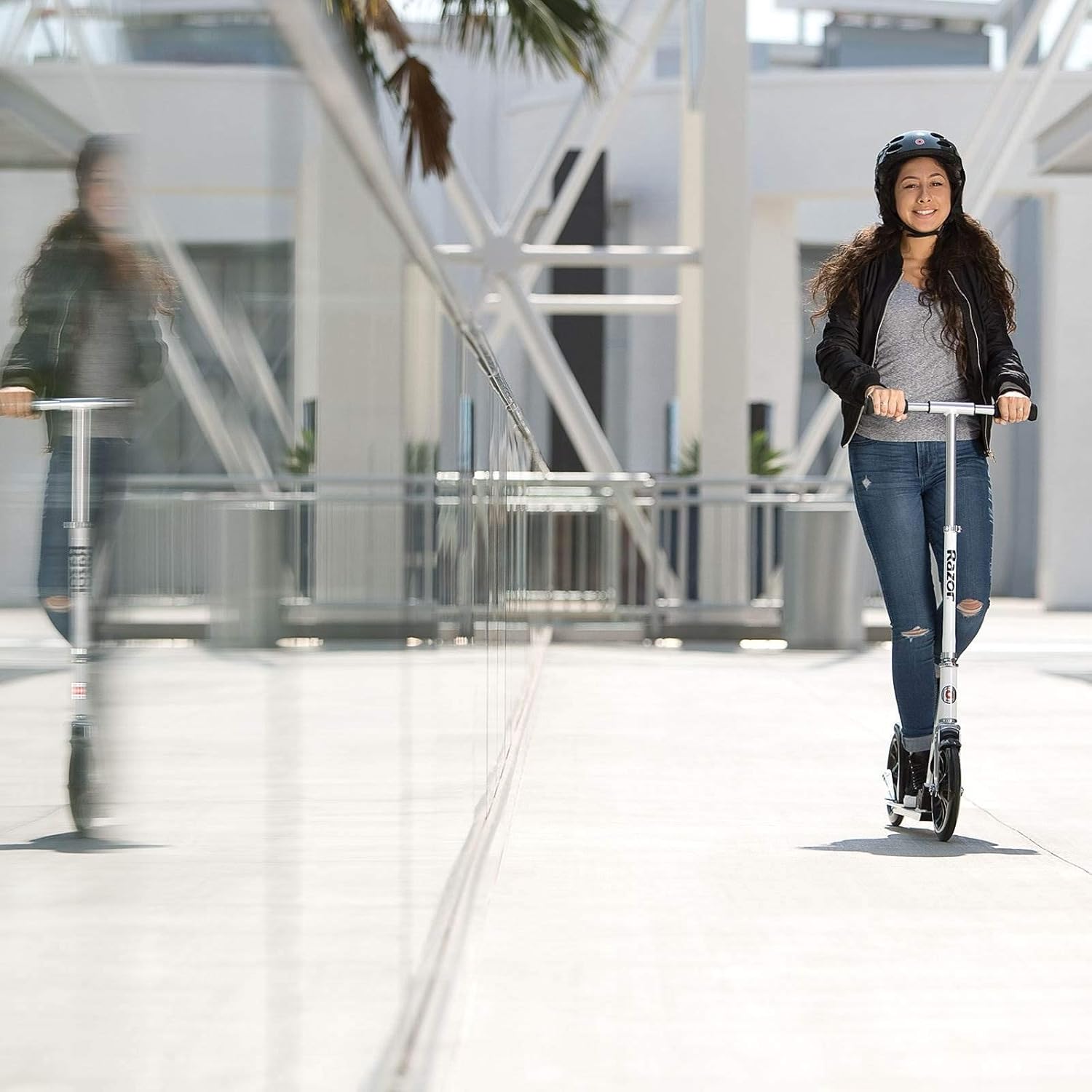 Razor A6 Kick Scooter - White