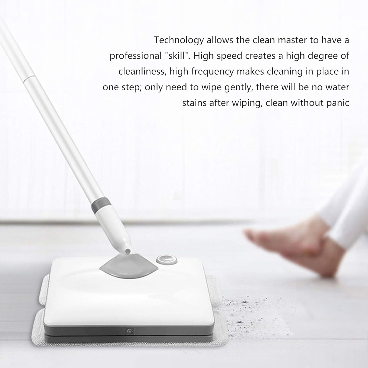 Multifunctional Steam Mop Home Wireless Electric Mop Mopping Machine Cleaning Mopping Machine Convenient Detachable Handheld Steam Cleaner White