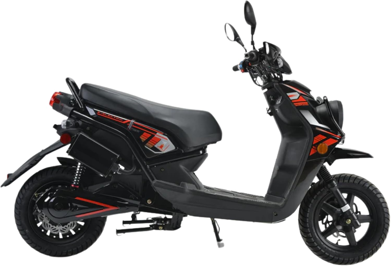 Venom E-Moped 2000W Brushless Motor 72V Lead-Acid Battery | 30-50 Mile Range | Hydraulic Disk Brakes | Solid Suspension | 32