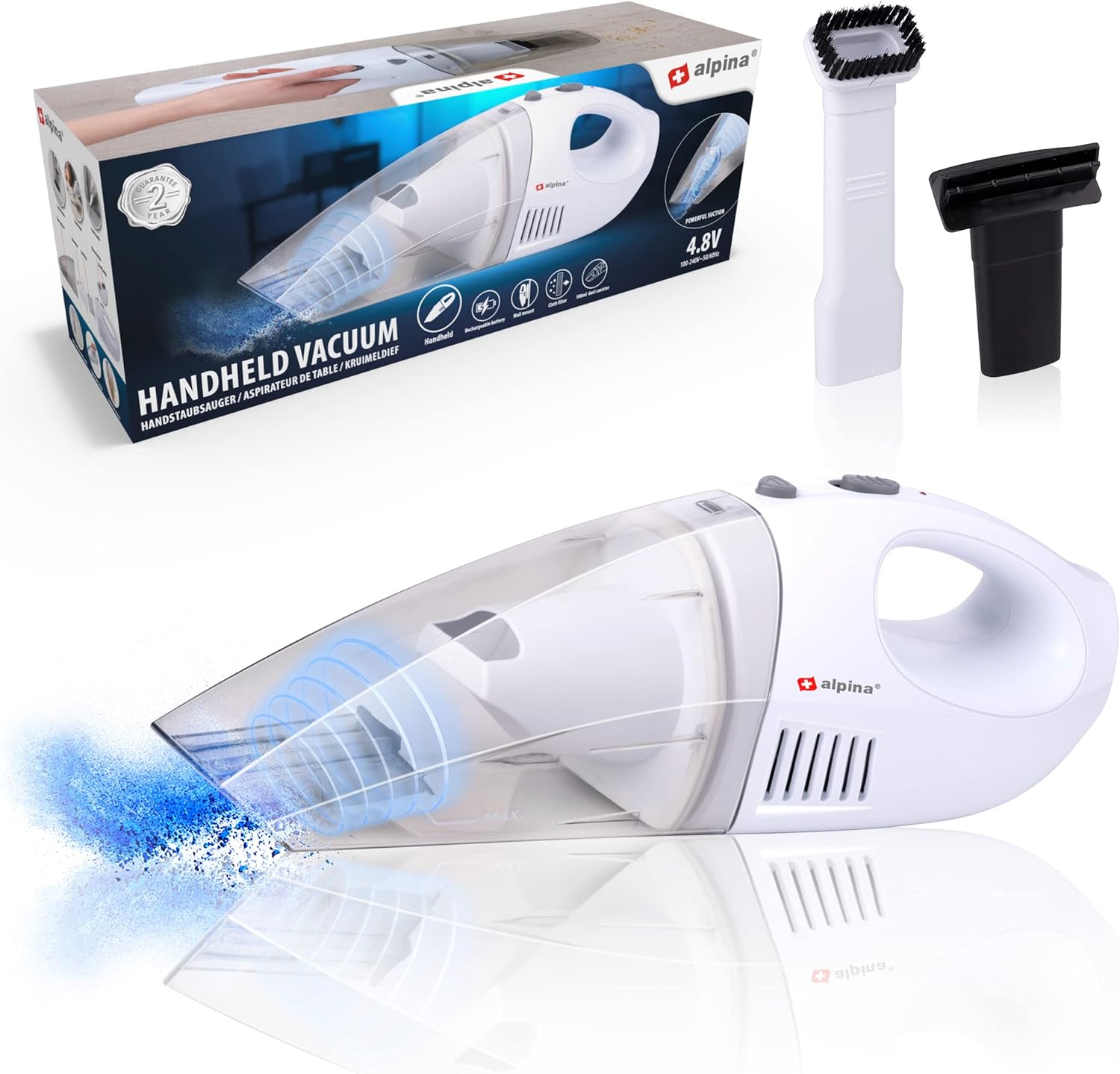 alpina Handheld Vacuum Cleaner - Cordless - 30 W