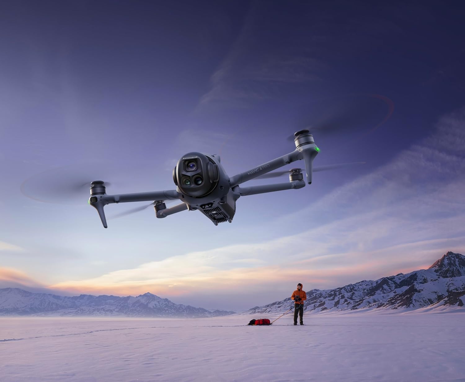 DJI Mavic 4 Pro Drone Fly More Combo (DJI RC 2) with 100MP Hasselblad Camera, Triple-Camera System, 6K/60fps HDR Video, 51-Min Flight Time, O4+ 30km Video Transmission, 0.1-Lux Night Vision