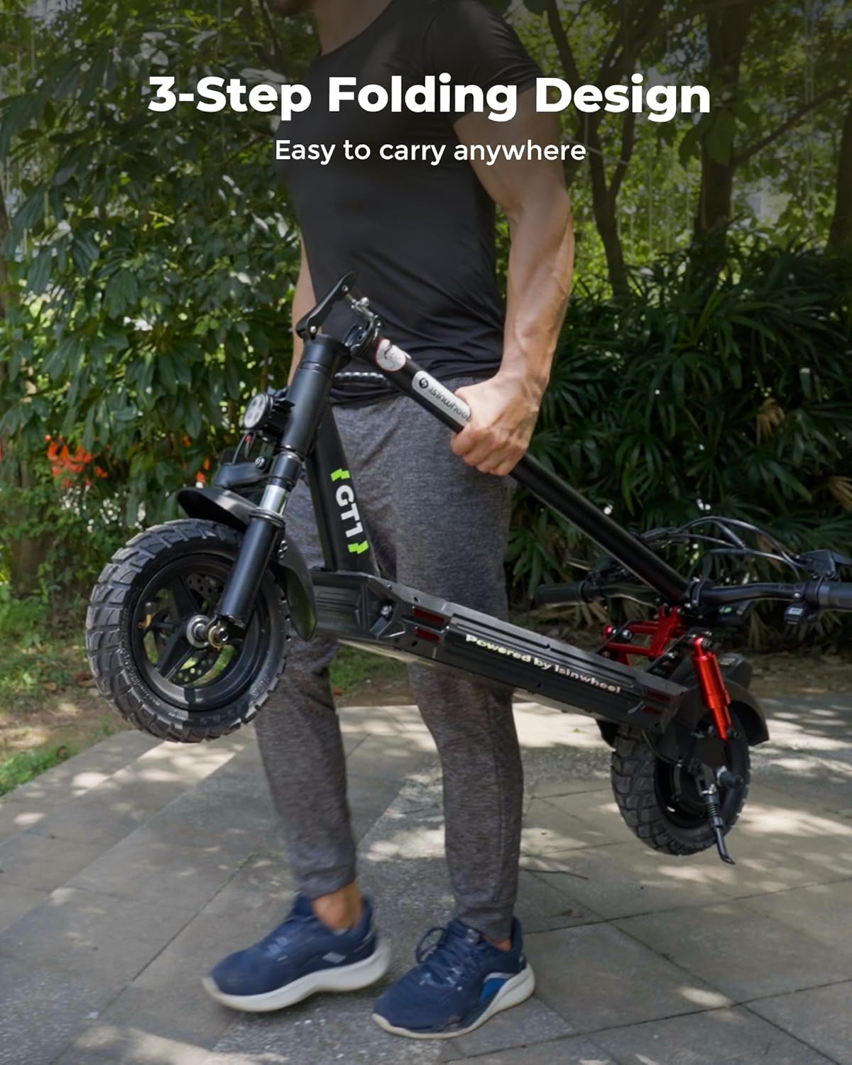 isinwheel Electric Scooter for Adults, 1000/800W Motor Up to 28 MPH, 37/28 Miles Range, APP Control, NFC Lock, 11/10
