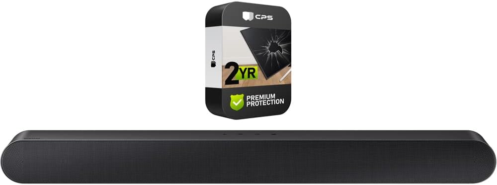 Samsung HW-S50B/ZA 3.0ch All-in-One Soundbar with Dolby 5.1 DTS Virtual:X 2022 (Renewed) Bundle with 2 YR CPS Enhanced Protection Pack