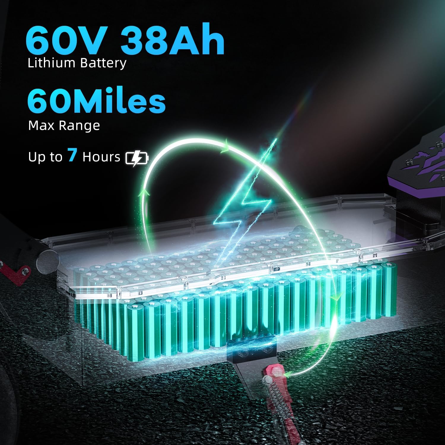 Electric Scooter Adults - 50-55MPH Fast E-Scooter, 45-70Mile Long Range, Dual Motor Foldable Electric Scooter for Commutting/Offroad