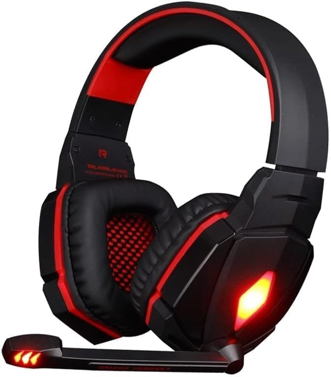 Gaming Headset，Headset with 7.1 Surround Sound, USB Gaming Headset/Wired Headset/Suitable for PC Laptops Mobiles(Red)