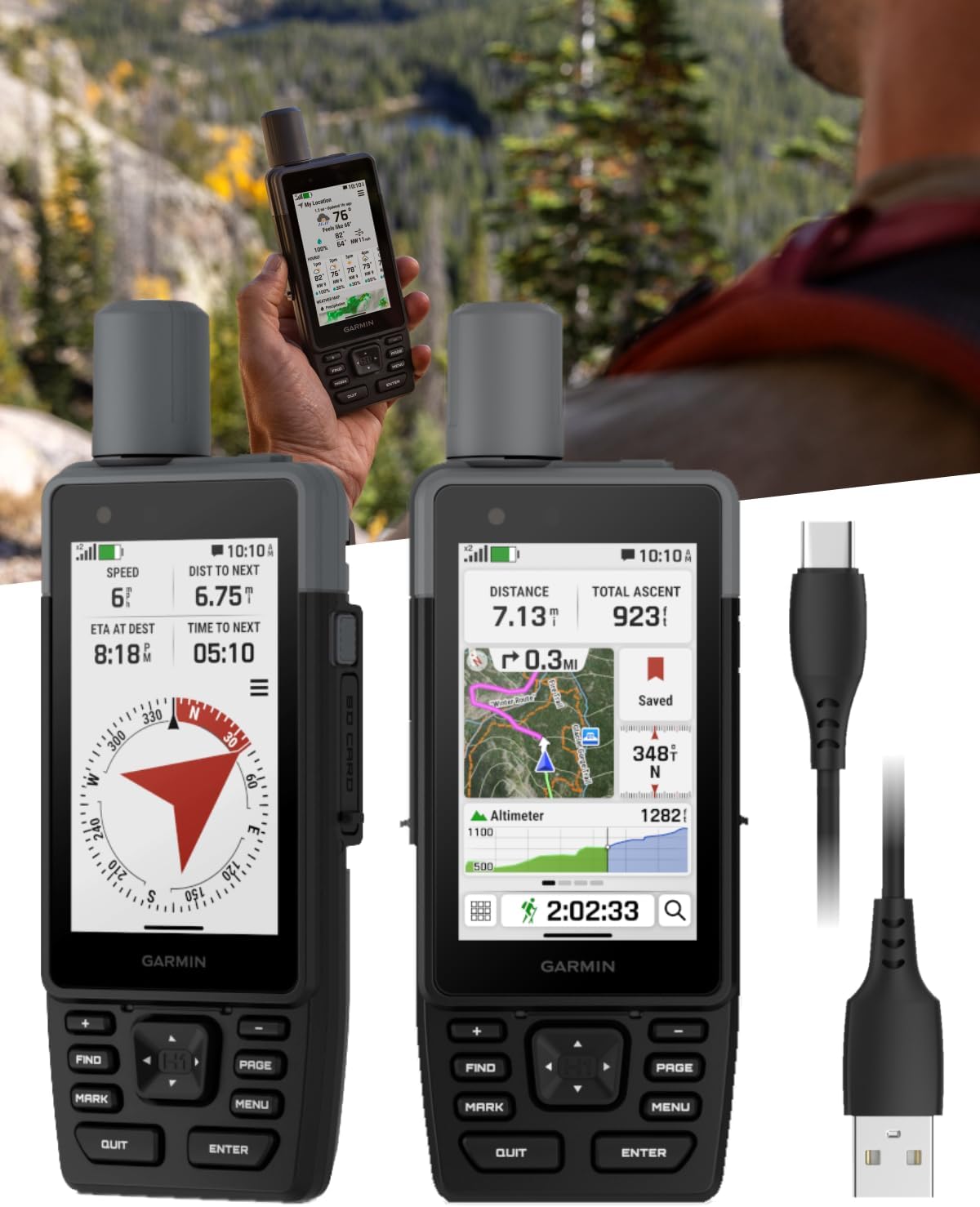 Garmin GPSMAP H1, Premium GPS Handheld Navigator w/ 3.5