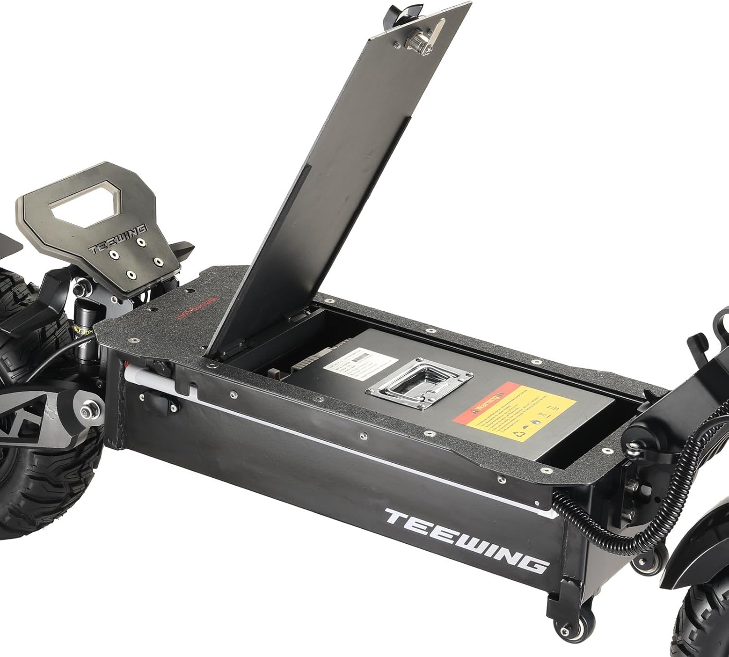 Electric Scooter Teewing Z4 Pro Equipped 8000W Dual Motors 13 Inch Hybrid Tires Reaches a Top Speed of 55 MPH and Offers a Maximum Range of 80 Miles