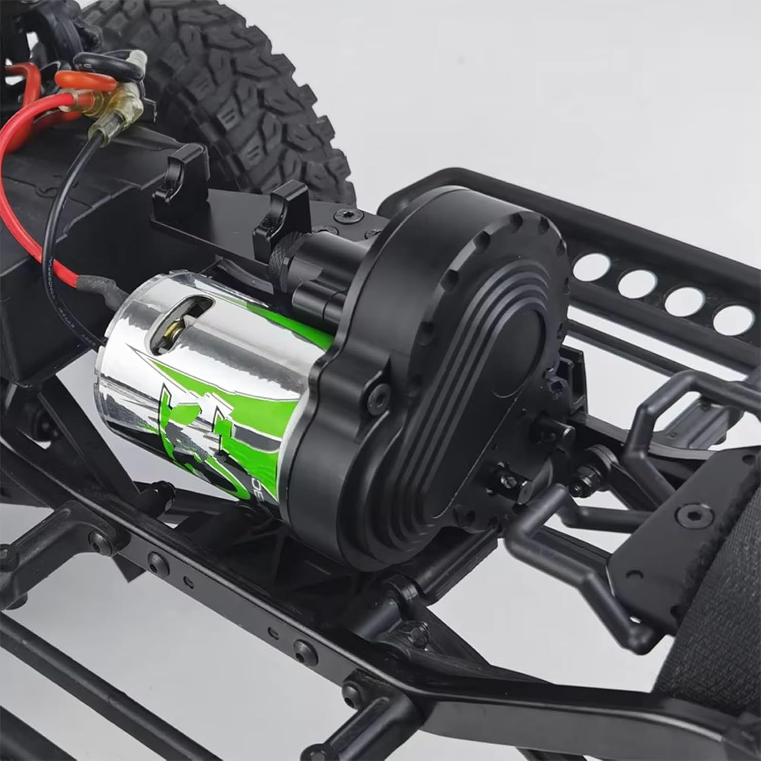 RC Gearboxes For Axial For SCX10 For Wrangler For Wraith 90048 1/10 Metal 2 Speed Reverse Gearbox Transmission Belt RC Crawler Car Parts