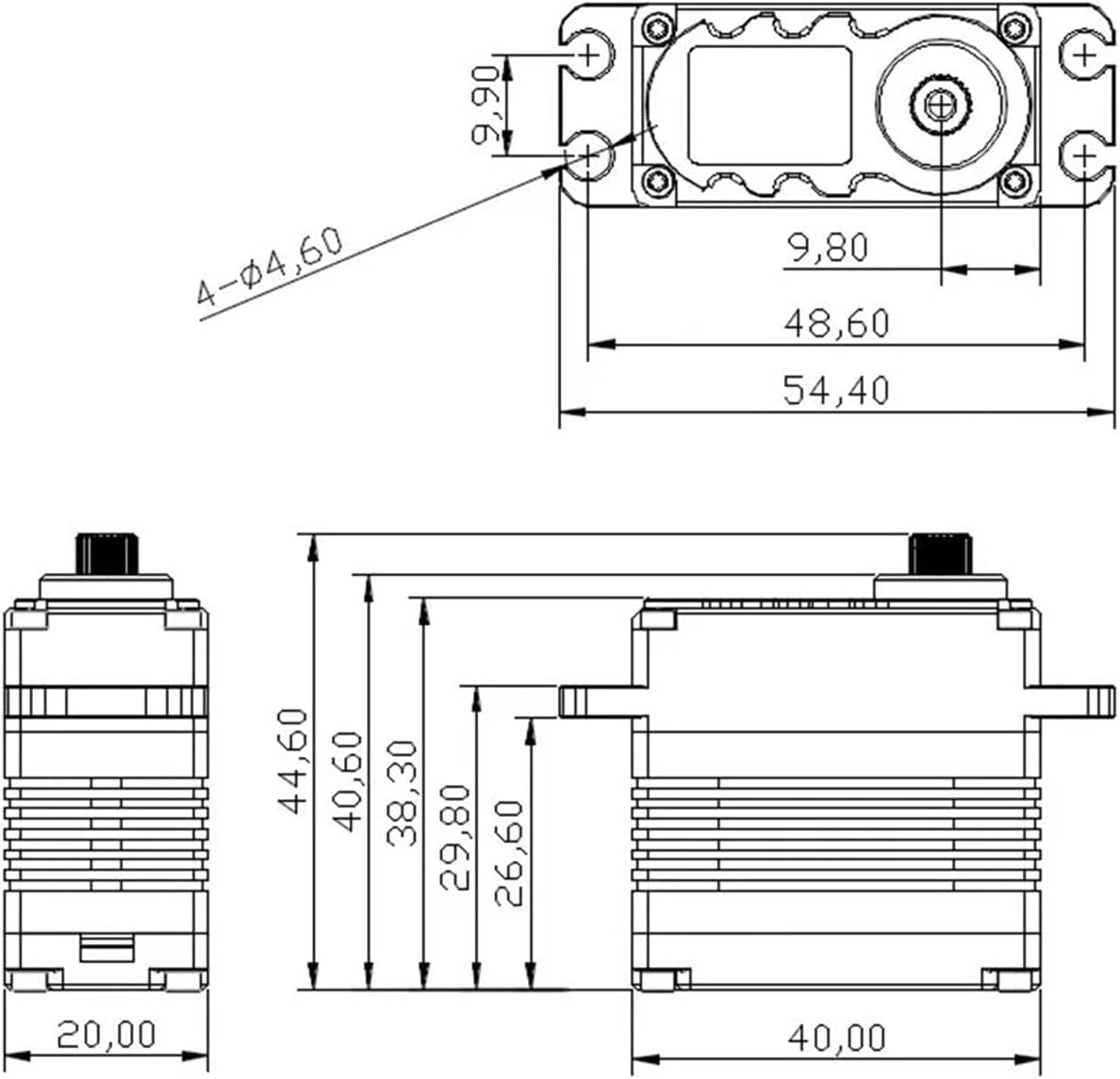 Servo BLS5810S - 79g 60kg.cm Digital Steel Gear Servo