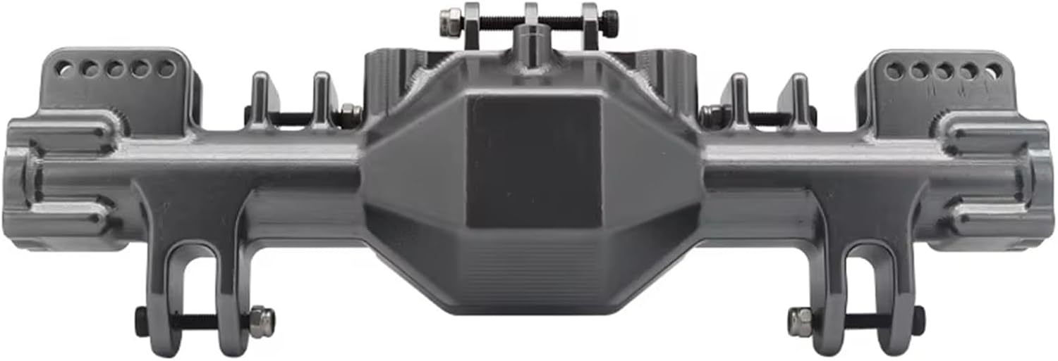 RC Car Upgrade Parts Compatible with Losi for LMT 1/8 RC Car for Monster Truck DIY Upgrade Parts Aluminum Alloy Front Rear Axle Housing(Gray)