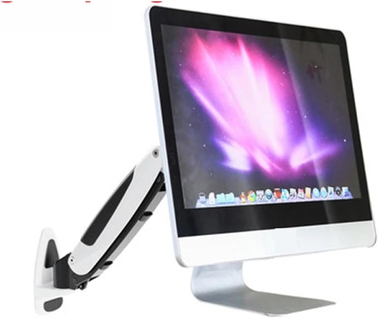 DL-GST111W-A73 21.5-inch Monitor Wall Mount Computer Stand Single-Arm Gas Spring Full-Motion TV Stand 9-16kg Weight Screen