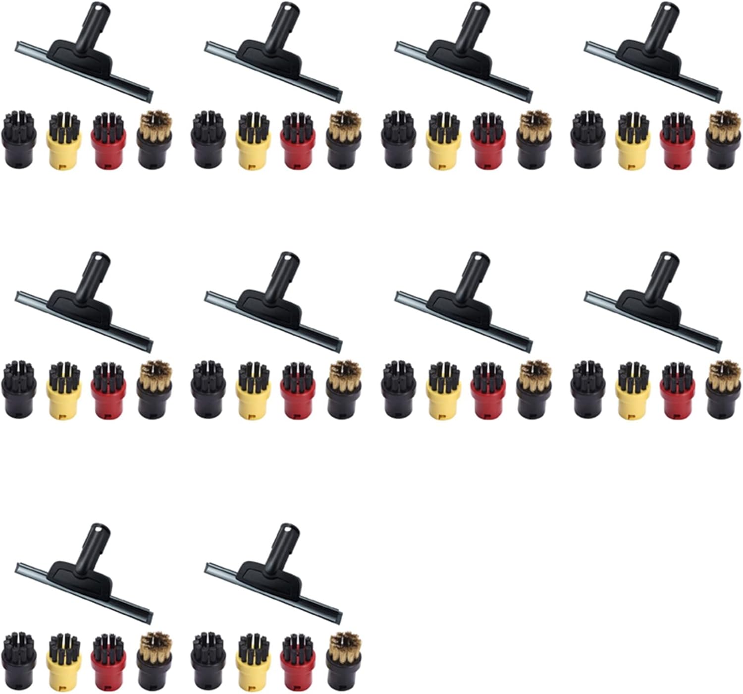 Dotexion 10X for SC2 SC3 SC4 CTK10 CTK20 Window Nozzle Scraper Round Brush for Steam Cleaner Mirrors Moisture,Clean Slit