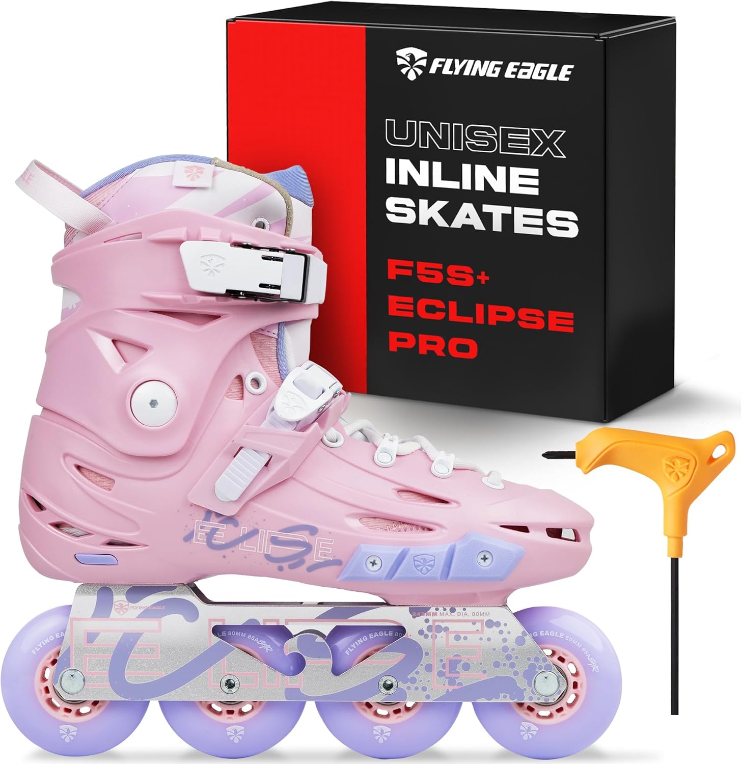 Flying Eagle FS5+ Eclipse Pro Adult Inline Skates - Outdoor Urban Inline Roller Skates Adults, Freeskates, Outdoor Skate Roller Adult, Slalom Skate, Skating Shoes