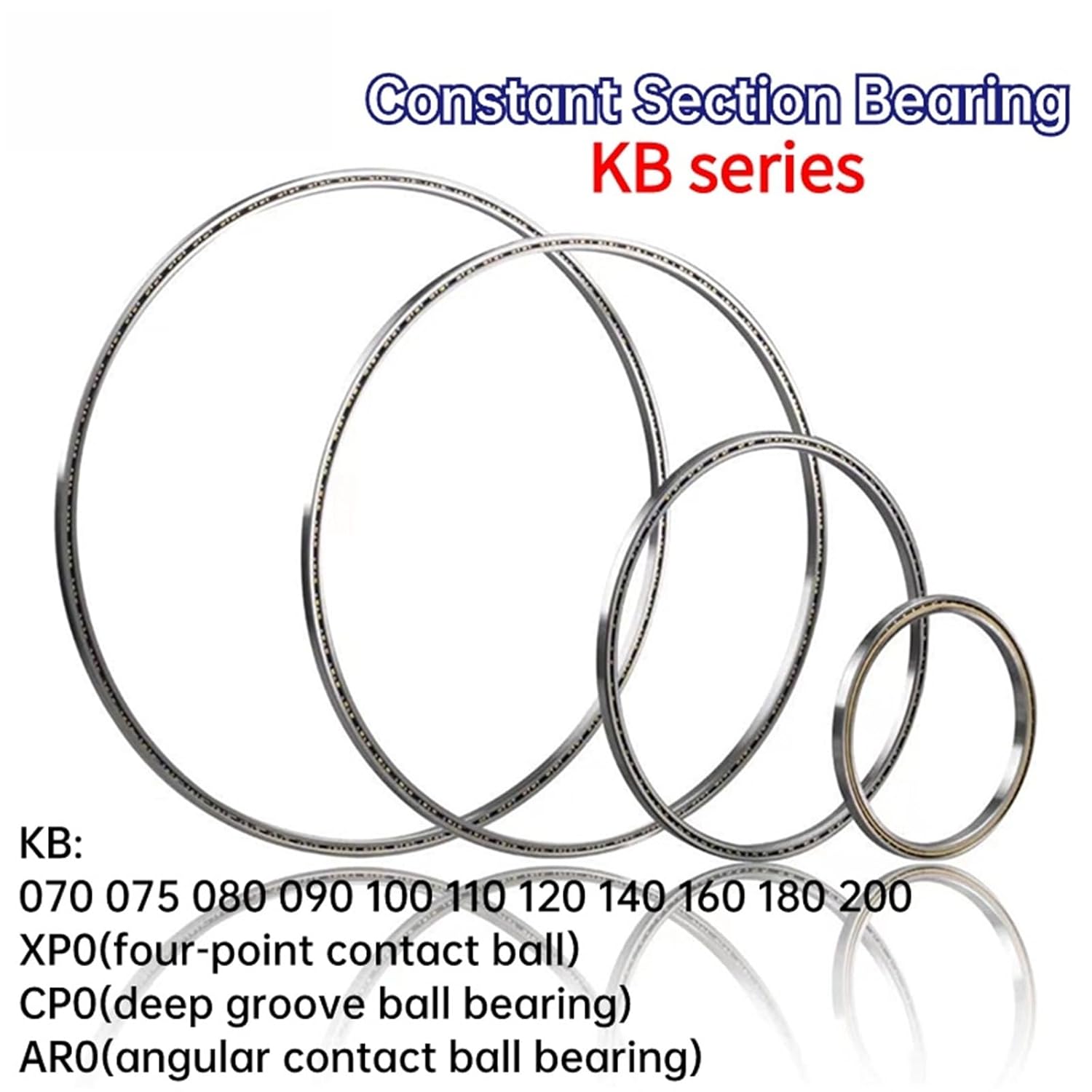 1PCS KB070 075 080 090 100 110 120 XP0 CP0 AR0 Thin Wall Constant Section Bearing Thickness 7.938mm 0.3125 inch(KB200XP0)