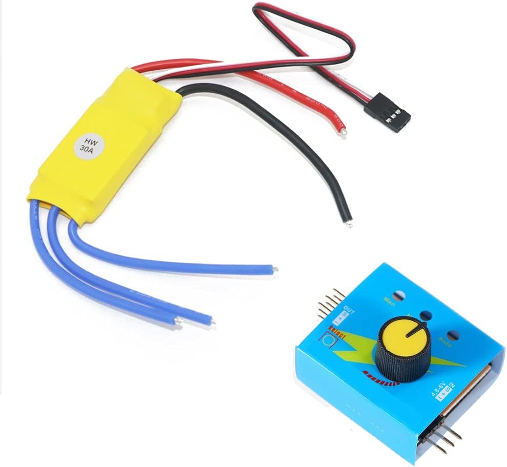 brushless Motor and escBrushless Motor,4Pcs 30A XXD Brushless Speed Controller RC ESC + Multi Servo Tester 3CH ESC 4.8-6V CCPM Master Checker for F450 Multicopter