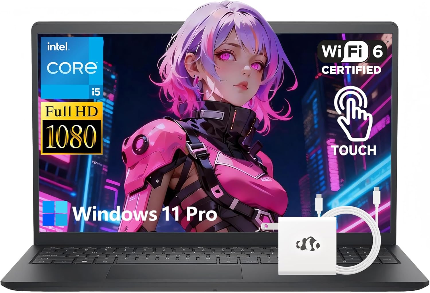 Dell Touchscreen Laptop Computer, Intel 10-Core i5-1334U(Beat Ryzen 7 7730U), 64GB RAM 2TB SSD, Win 11 Pro WiFi6 Long Battery Life Bluetooth, 15.6