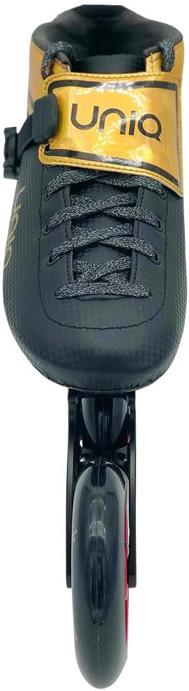 Uniq Q8 Inline Speed Skates - Microfiber Aluminum - for Speed or Serious Fitness Skaters