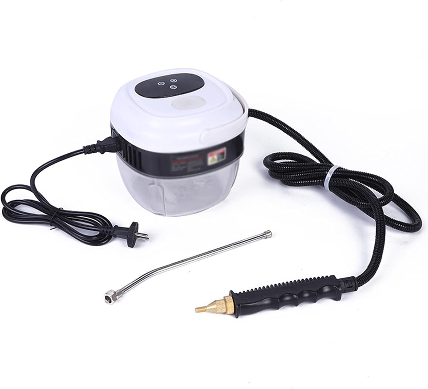 GAOQLX-RSDK 1800W Intelligent High Temperature Steam Cleaner 1500Ml Drainable Bottom Suitable for Floors, Sofas, and Kitchen Appliances,White