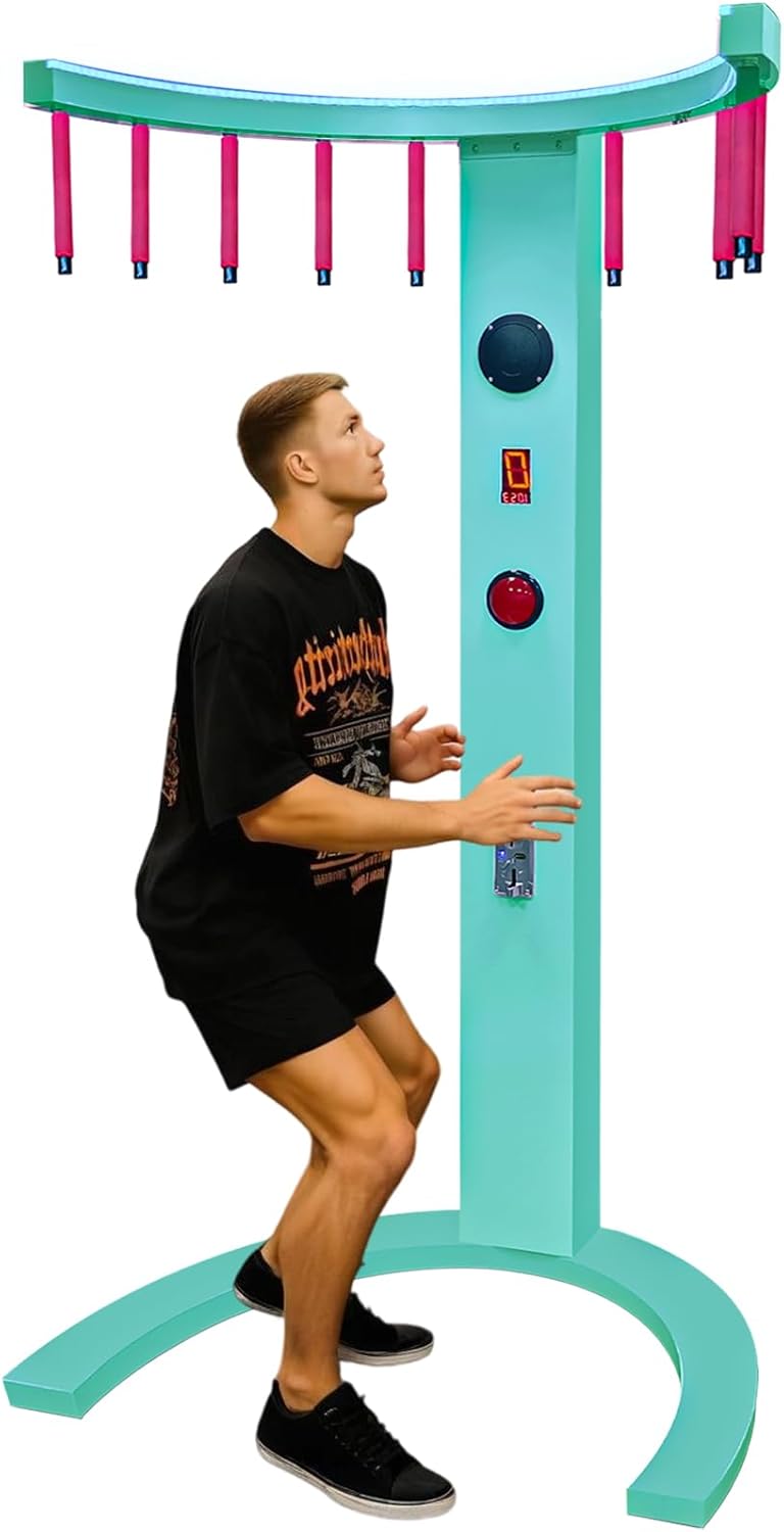 Catch Stick Arcade Game Machine - Coin Operated Party Rental for Events, Carnivals, Bars, Hand Eye Coordination Training Catching Stick Game