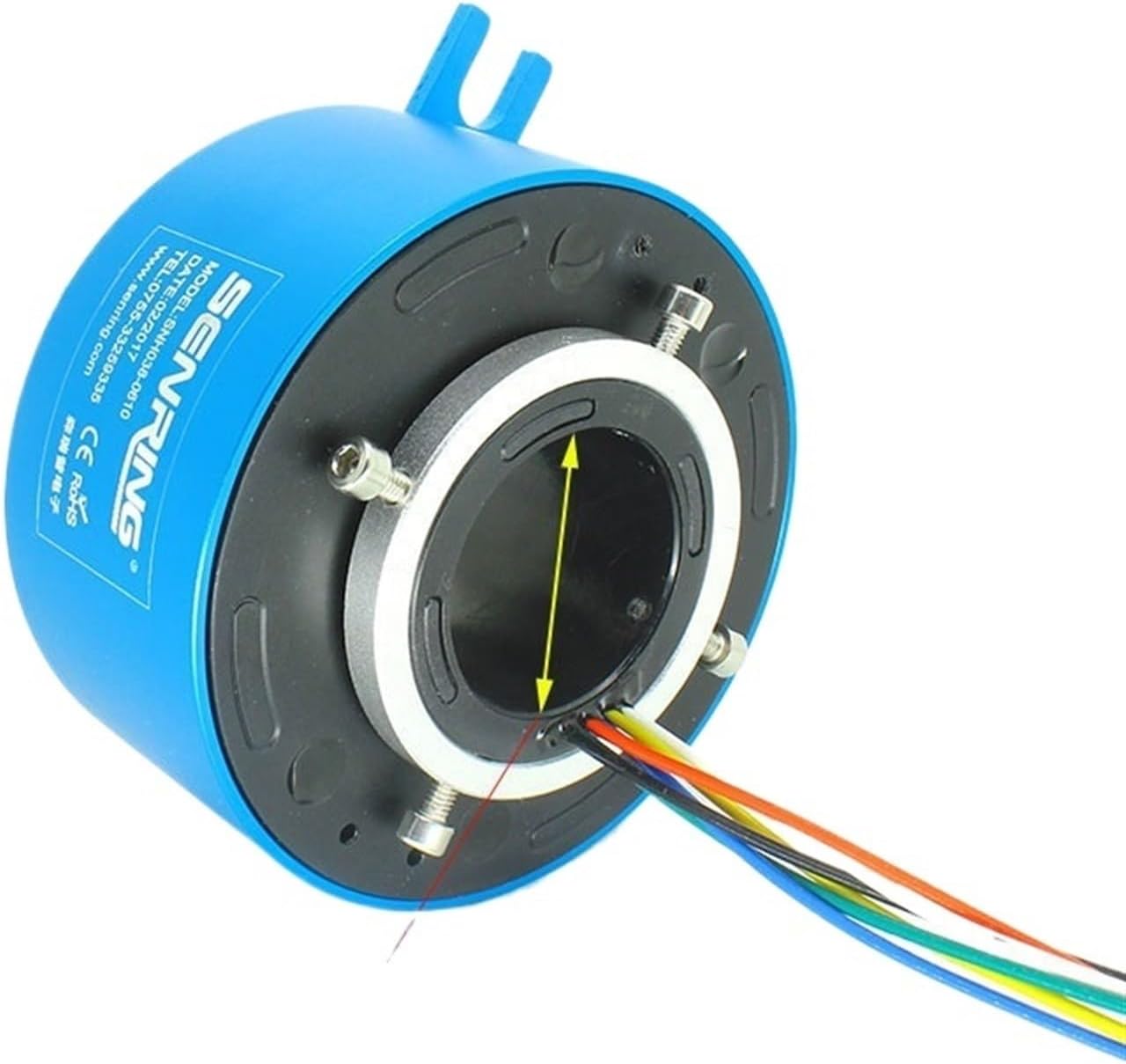 H Slipring Electric Slip Ring Diameter 12.7mm 25.4mm 38.1mm 50mm 6/12/18/24Channel 2A Slip Ring Rotary Joint(50X119mm 24CH 2A)
