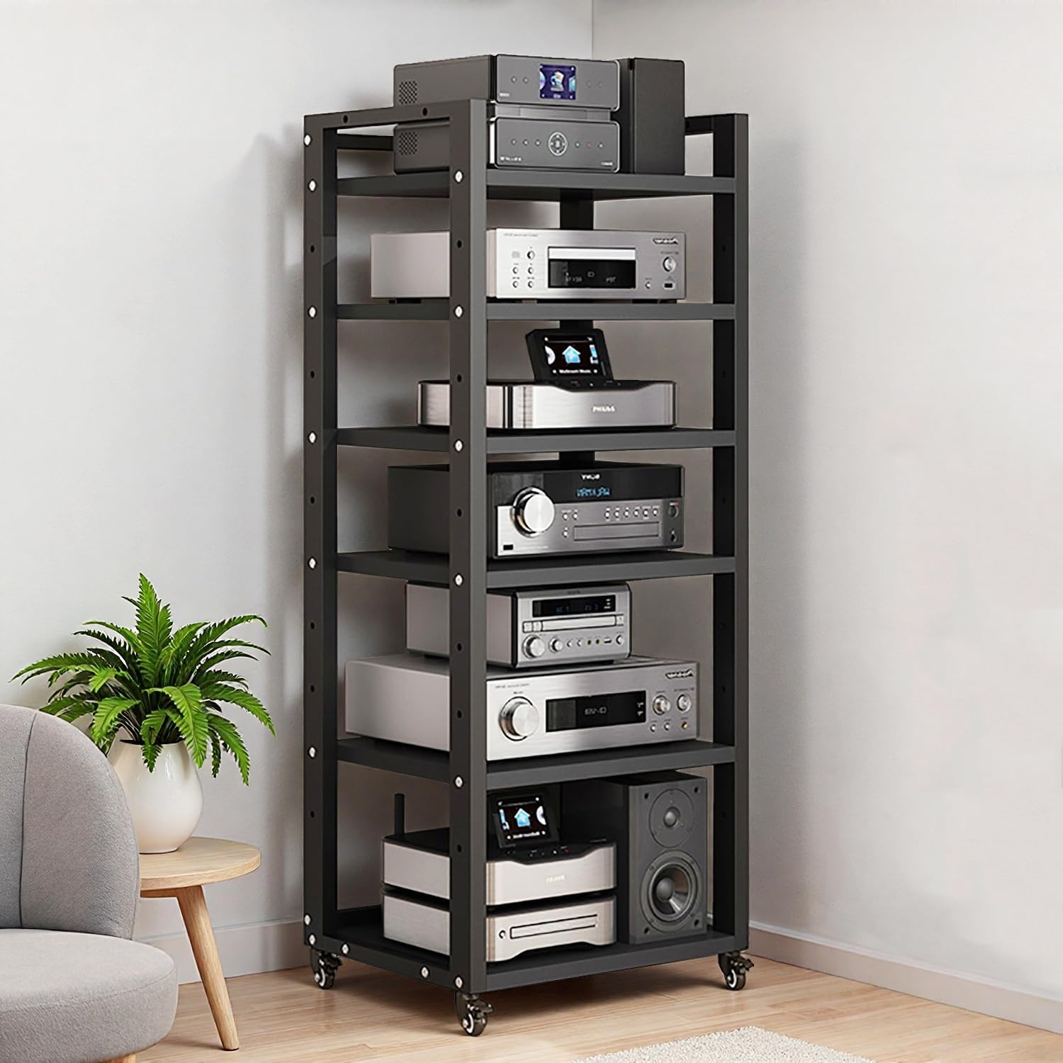 XEOKXOIT 6 Tier AV Media Stand