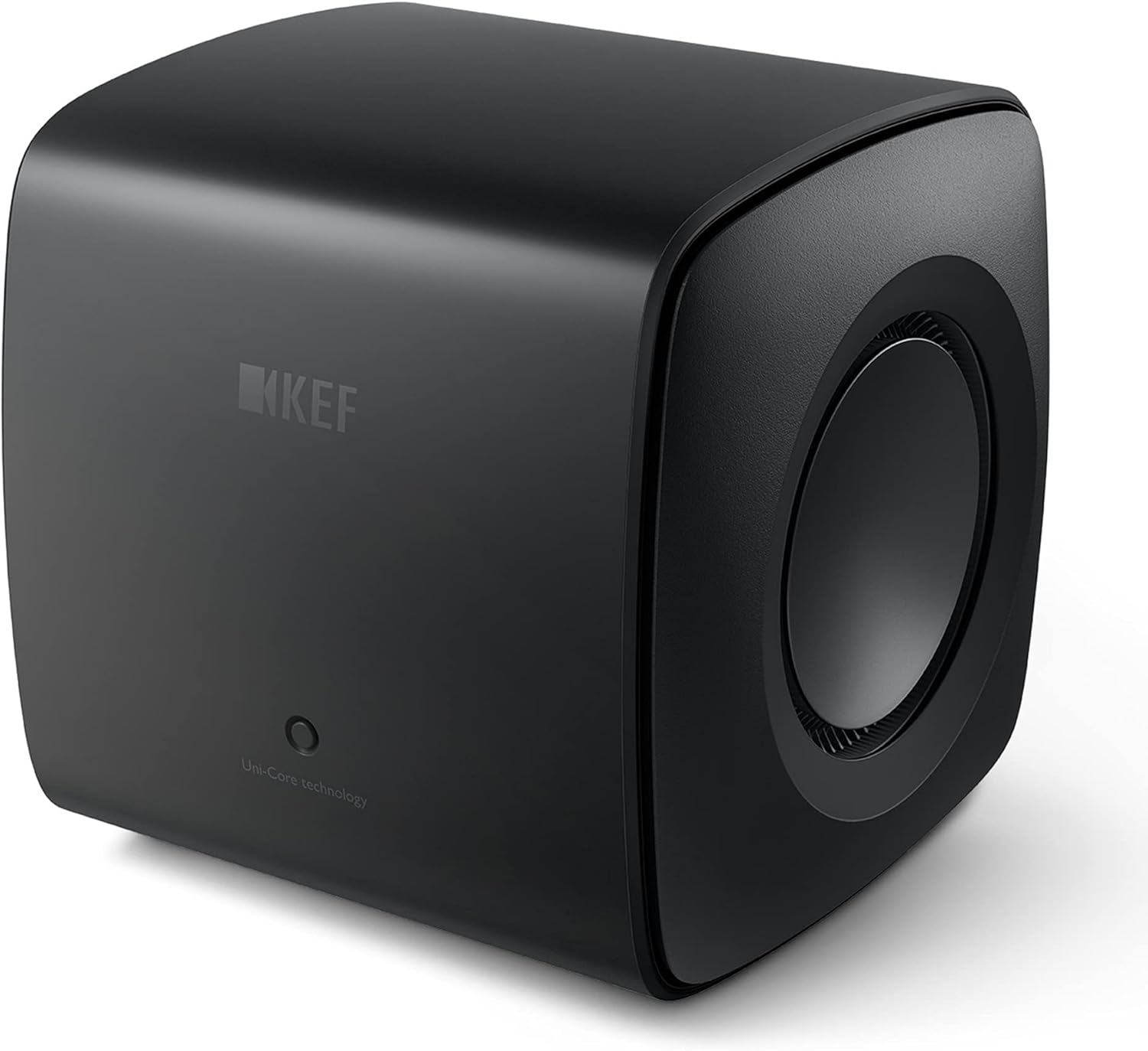 KEF KC62 6.5 Inch 1000W Compact Powered Subwoofer (Black)