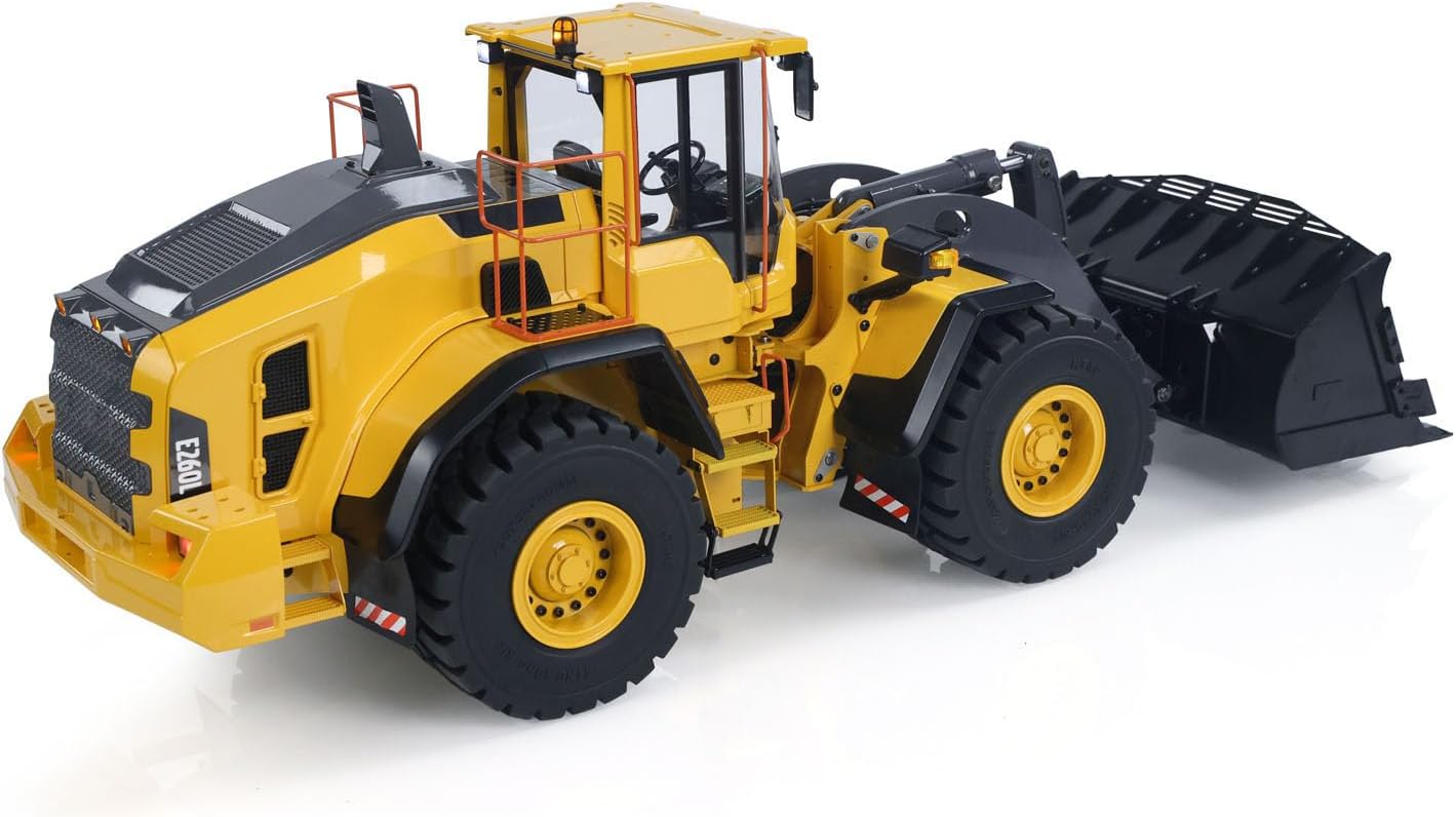 TOUCAN RC HOBBY 1/14 RC Hydraulic Loader E260L Metal Remote Control Construction Vehicles Flysky ST8 Radio Lock Differential Axle Frok Coupler