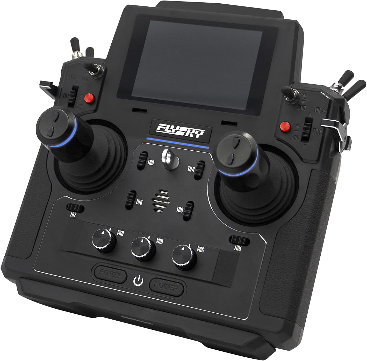 GoolRC Flysky Paladin EV 2.4GHz 18CH RC Transmitter with 5D Hall Sensor Gimbals AFHDS 3, 3.5 Inch TFT Touching Screen Radio Remote Controller for RC Engineering Vehicle