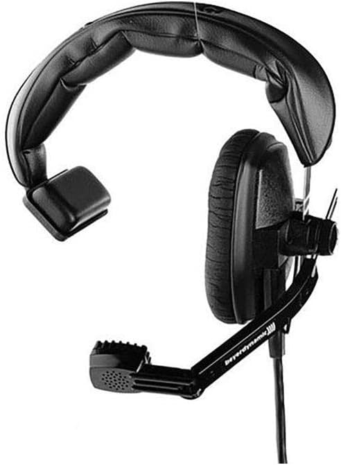 Electro-Voice PH-1 Single-Sided Full Cushion Headset, Black, Over Ear, 150Ohms, 50Hz-15kHz, Wired, XLR, Adult, Professional, Music Production Equipment, Computers
