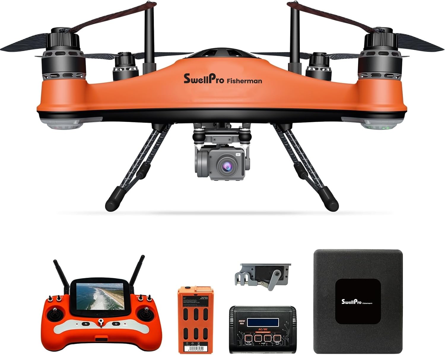 FD3 Fishing Drone with 4K Camera & 4.4LBS Payload Capacity, 1.3KM Casting Range, Auto Drop & Return, IP67 Waterproof Advanced Drone Set for Adults