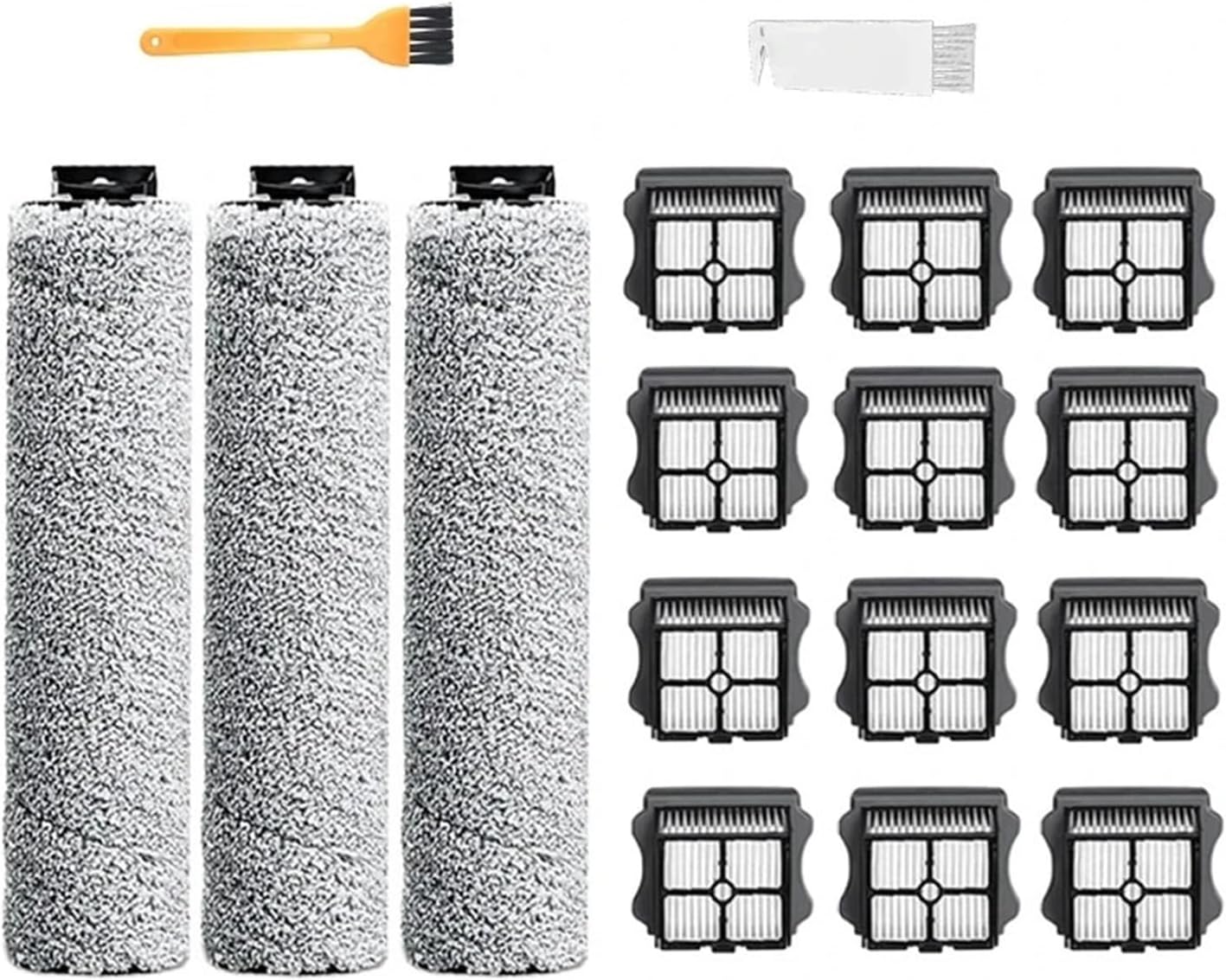 Cordless Vacuum Roller Brush Hepa Filte spare part 17pcs Compatible with TINECO Floor One S3 / iFloor 3 Wet Dry Floor Washer Handheld Accessories