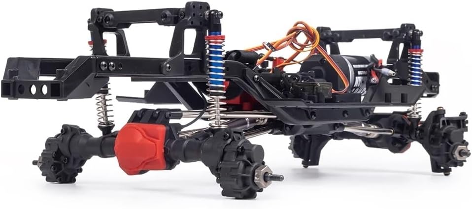 DIY Nylon Portal Axle Differential Lock Kit Compatible with 1/10 Scale RC Crawler Chassis(Front and Rear)