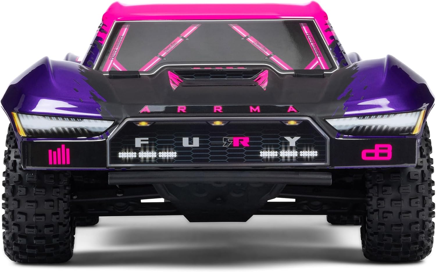 ARRMA RC Truck 1/10 Fury 2wd 223S BLX Brushless Short Course Truck RTR (Battery and Charger Not Included) with DSC, Purple, ARA3521T3