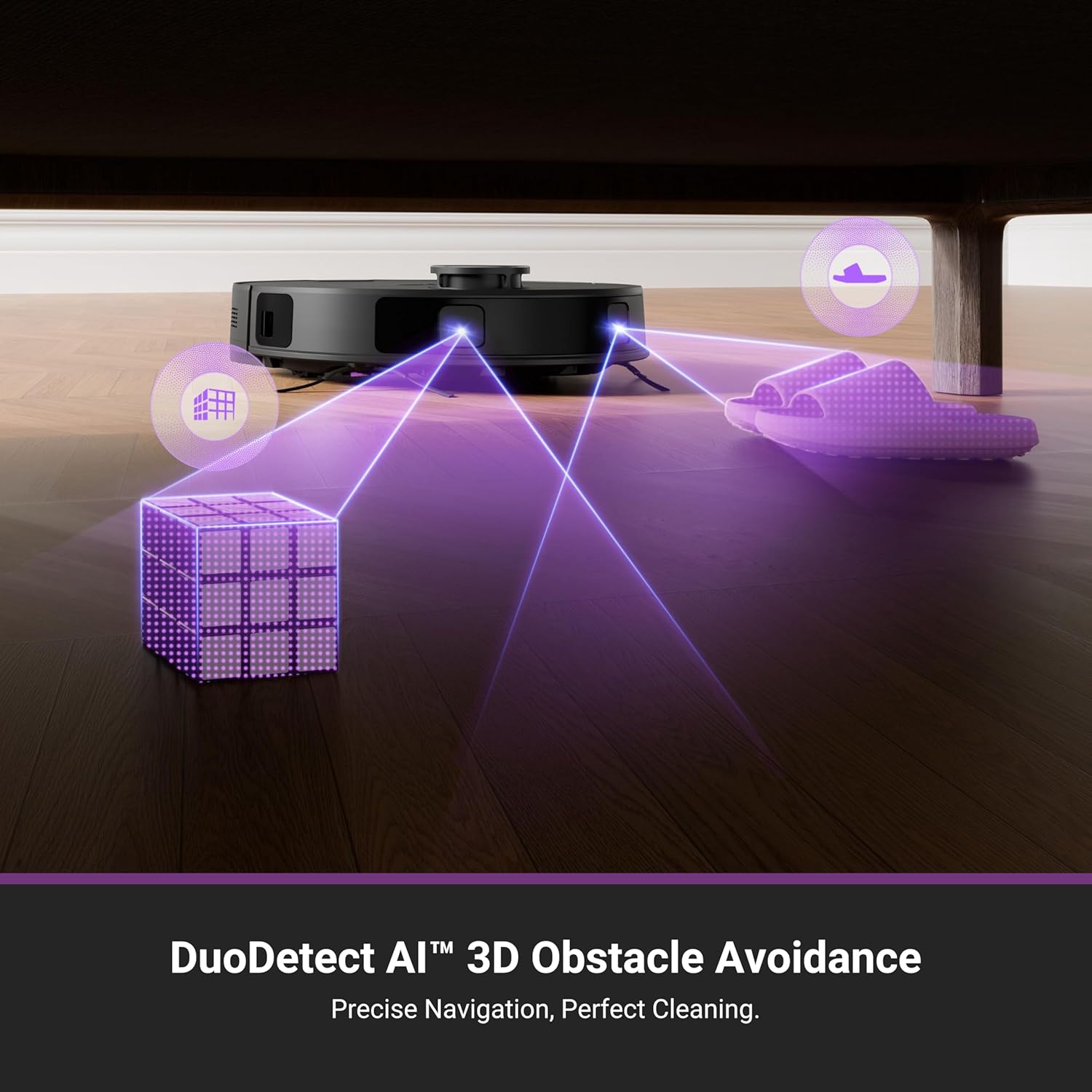 Eureka E20 Robot Vacuum with Bagless Self Emptying Station, Robotic Vacuum and Mop Combo, 45-Day Capacity, Upgraded 8000Pa Suction and Anti Hair-Tangling Brush, LiDAR Navigation, App Control