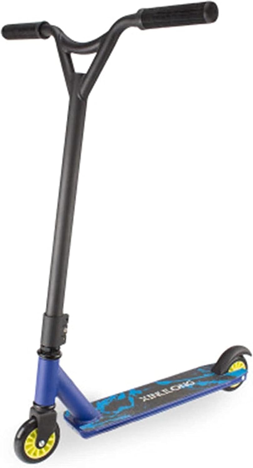 Scooter Professional Stunt Freestyle Street Surf Scooter Stunt Skateboarder BMX Wheel Professional Extreme Sport Scooter Scooter (Color : Red) (Blue)