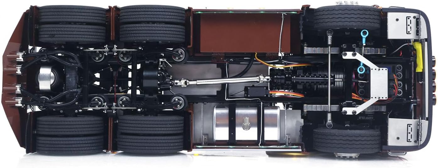 TOUCAN RC HOBBY 1/14 Remote Control Tractor Truck Modified 770S 3Speed 6x2 Metal Chassis Axle Lock RC Lorry Vehicle Flysky ST8 Radio RTR Model