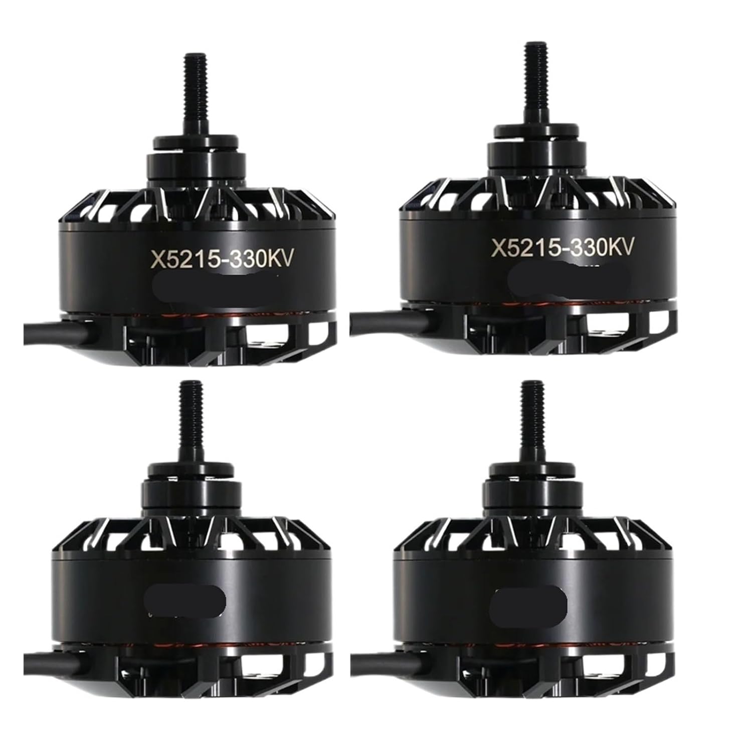 4 Pieces for Angel X5215 5215 KV300 KV500 4-8S brushless Motors with 4mm shafts Suitable for RC FPV Drone Parts(X5215 500KV Motor)
