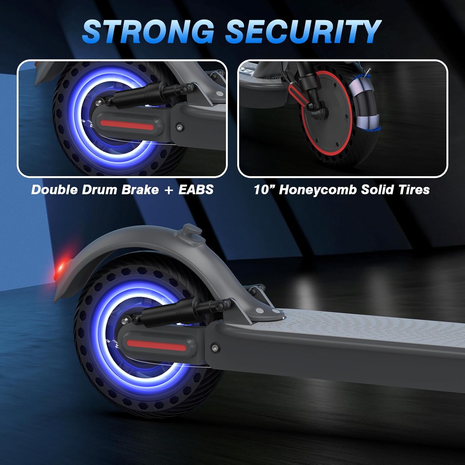 KEQ Electric Scooter Adults with Dual Suspension 10