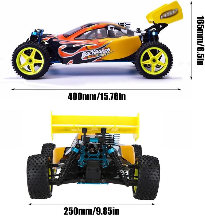 RC Car Two Speed Nitro RC Truck for Adult 1/10 75CC Oil-Powered RC Crawler Truck 90KM/H Fast 4WD Hobby Grade Racing Car Off Road Buggy Nitro Gas Power Remote Control Car RC Vehicle 94166