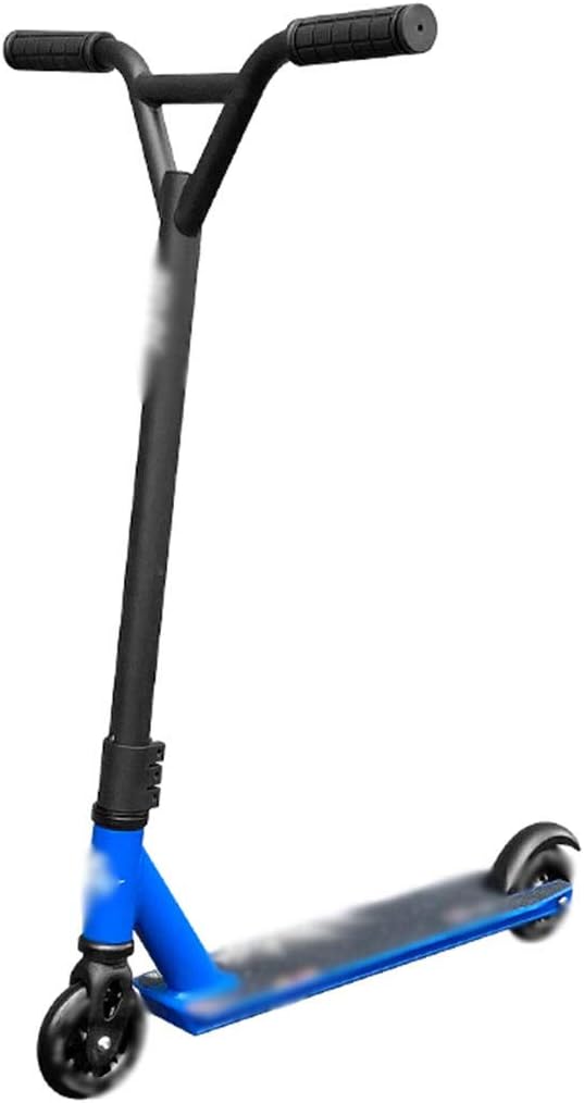 Scooters Professional Extreme Scooter, Adult Scooters, Two-Wheeled Fancy Scooter, Sport Kick Scooters for Teen, Easy to Assemble (Color : Blue, Size : 49 * 48.5 * 83cm)