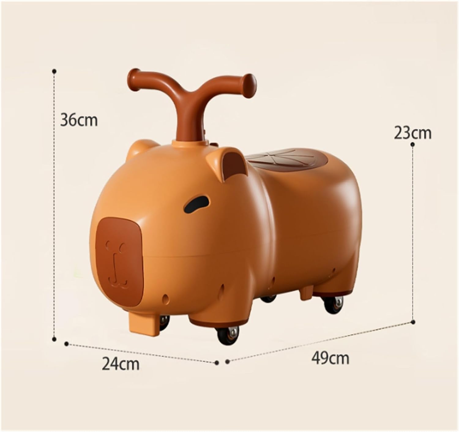 Toddler Ride On Toys Wiggle Car with Under Seat Storage Music Light Kids Riding Toy for Indoor Outdoor(White)