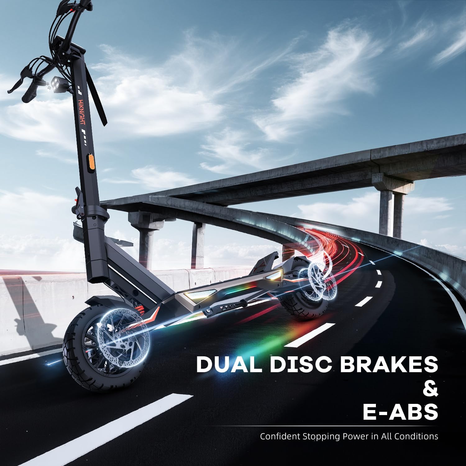 Electric Scooter, Fast 34Mph E-Scooter for Adults and Teens, 40 Miles Long Rang, 10 Inch Off-Road Tires, IP54 Waterproof, Portable and Foldable Escooter Commuter