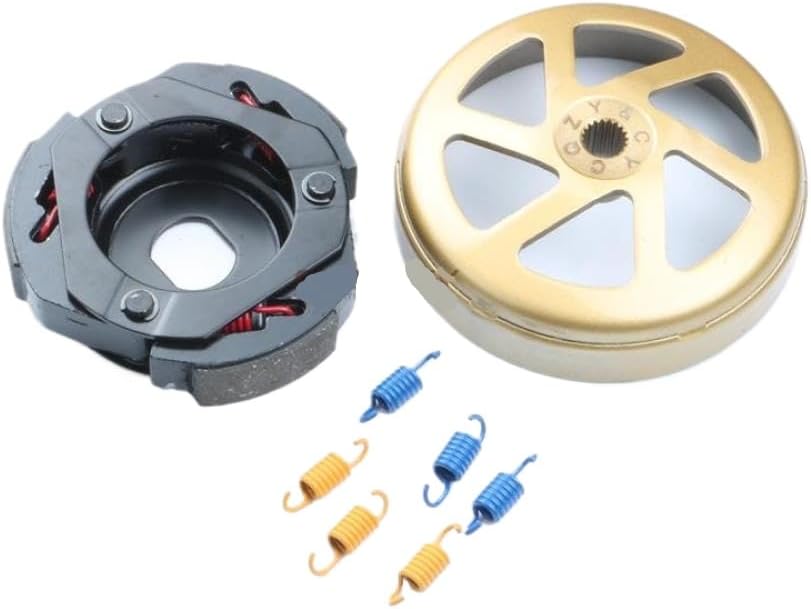 Clutch Bell And Clutch Compatible With Q-LINK Pegasus 150cc CF150T GY6 152QMI 157QMJ Scooter 4-stroke Aftermarket Replacement
