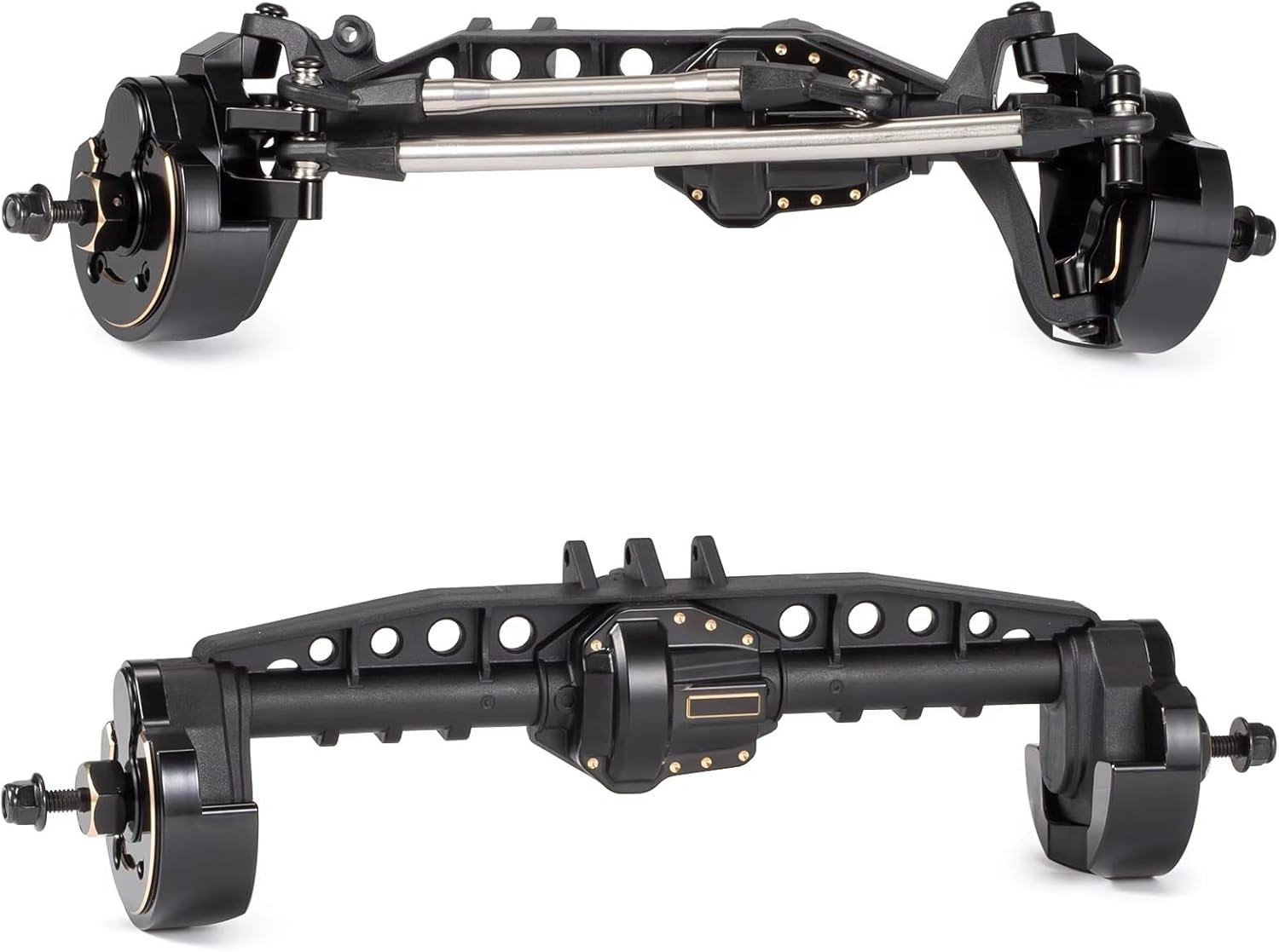 RC Axle Models For SCX10 III For Rock For LCG AR45 Complete Assembled Portal Axle With Brass Weights Chassis Crawler RC Model Repair Accessory(1set)