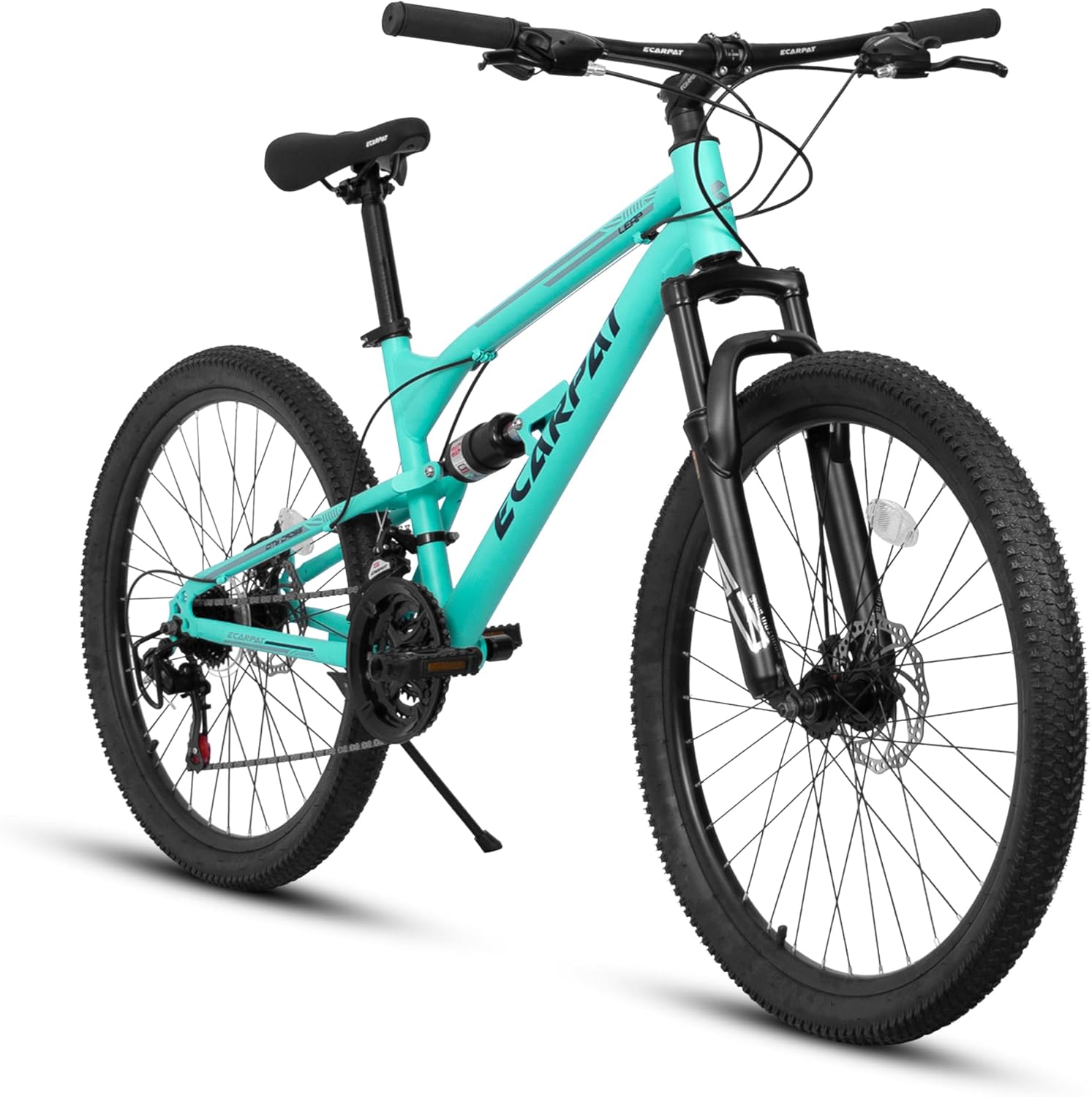 20 Inch Kids Bike, 7-Speed Road Bike for Boys & Girls with Bell, Front Suspension, Front and Rear Disc Brakes, High-Carbon Steel Frame, Bicycle for Ages 6-12