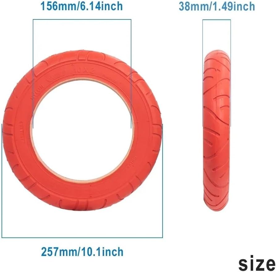 10 Inch Outer Tube Tire Compatible With M365 1S Electric Scooter Tyre Inflation Wheel Kickscooter Outer Tubes Tires 10X2 Parts
