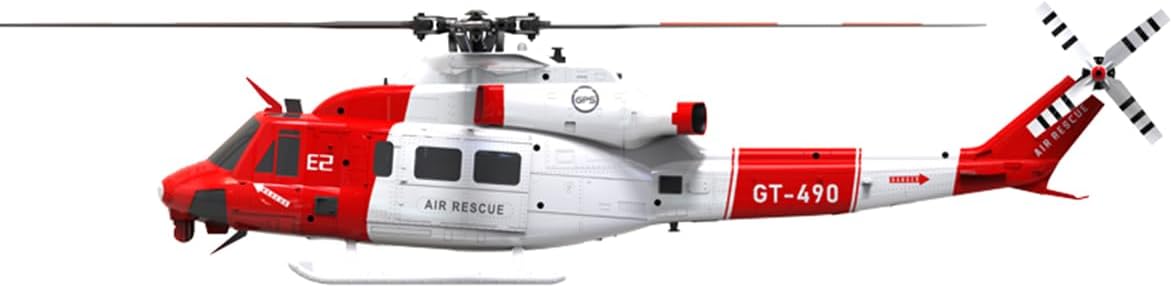 GOOSKY E2 UH-1Y RC Helicopter, 2.4G 6CH Dual Brushless Simulation Stunt Aircraft Model with GPS, Auto-Stabilization One-Key Return (RTF Version)