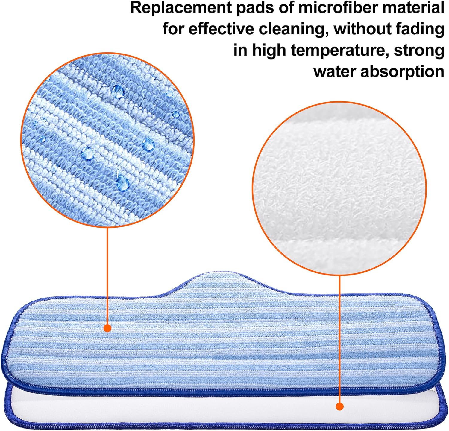 Newbealer Steam Cleaner NB282C Bundle with Pads & Mop Head and 2 Pcs Extension Pole